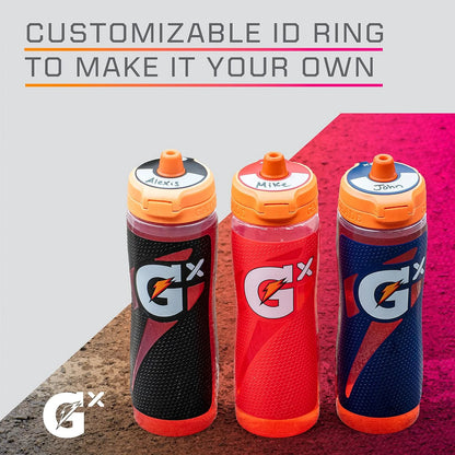 GX Refillable Water Bottle, Black, 30Oz
